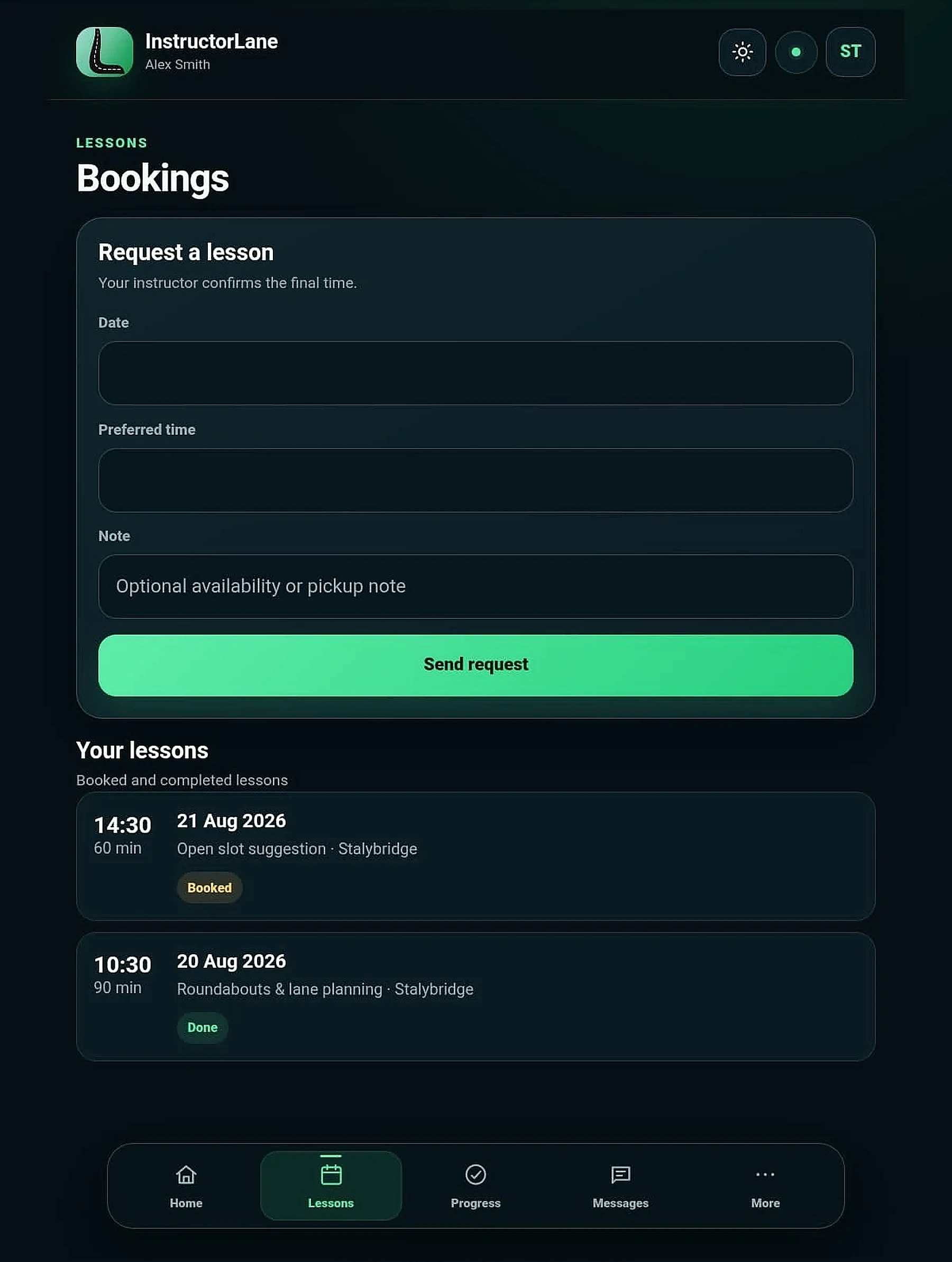 Driving Instructor Diary & Online Pupil Booking in InstructorLane